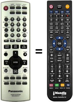 Replacement remote control Panasonic N2QAJB000137