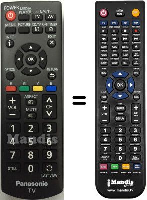 Replacement remote control N2QAYB000823