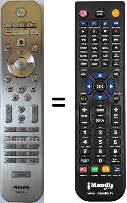 Replacement remote control Philips 29PT9020 / 12