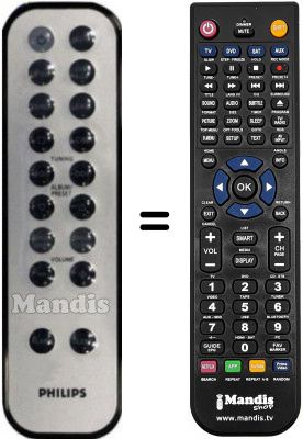 Replacement remote control Philips 996510005594