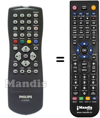 Replacement remote control Philips 14PV22701