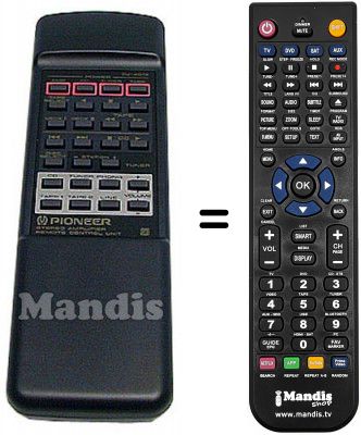Replacement remote control Pioneer A-604R