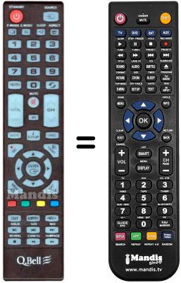 Replacement remote control Q.BELL LE32T1239E