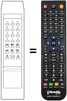Replacement remote control RC144