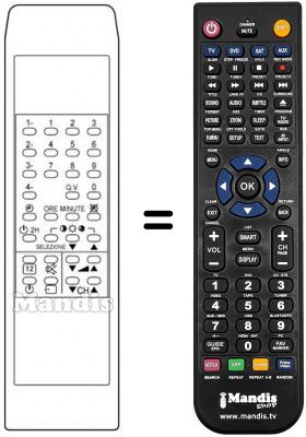 Replacement remote control RC144A
