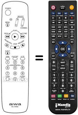 Replacement remote control RC-7VR05