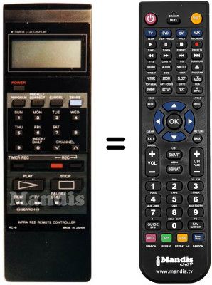 Replacement remote control RC-B