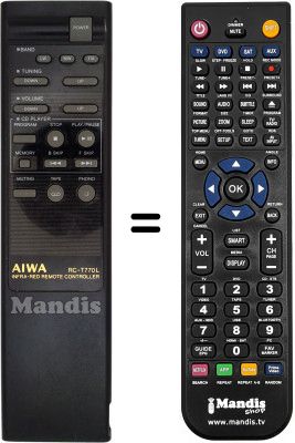 Replacement remote control RC-T770L