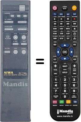 Replacement remote control RC-T790L