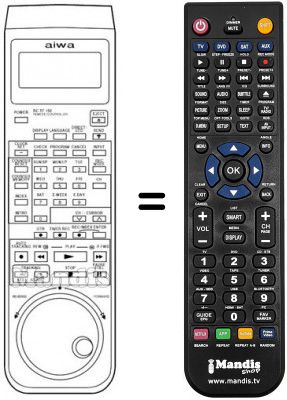 Replacement remote control RC-TF150