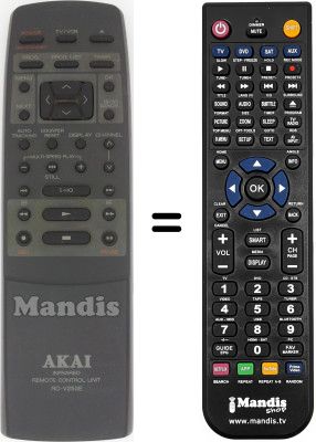 Replacement remote control RC-V250E