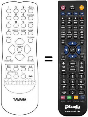 Replacement remote control Yamaha RC1113202