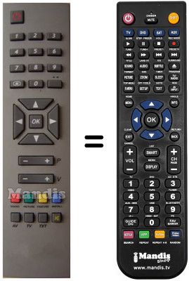 Replacement remote control RC1241