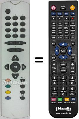 Replacement remote control Techwood CRTS821RF