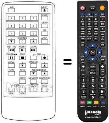 Replacement remote control REMCON490
