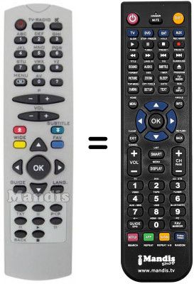 Replacement remote control RC2553
