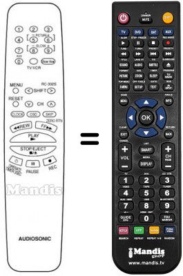 Replacement remote control RC302S