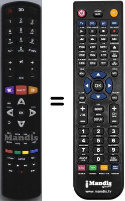 Replacement remote control Thomson 42 FU 5553 Replacement remote control Thomson 42 FU 5553