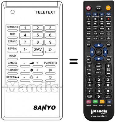 Replacement remote control RC317