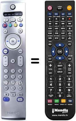 Replacement remote control Philips RC4303 / 01