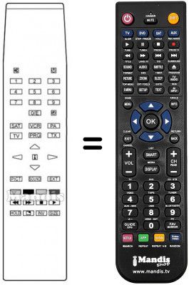 Replacement remote control RC504 Replacement remote control RC504