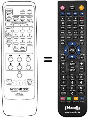 Replacement remote control JVC RC5205MX