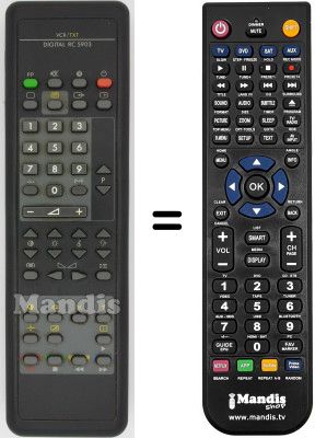 Replacement remote control Philips RC5903 Replacement remote control Philips RC5903