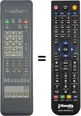 Replacement remote control Philips RC5905 Replacement remote control Philips RC5905
