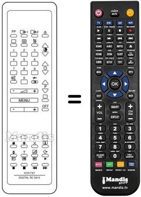 Replacement remote control RC5915