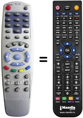 Replacement remote control RC5R