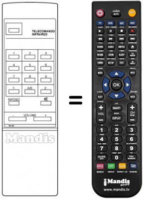 Replacement remote control RC90