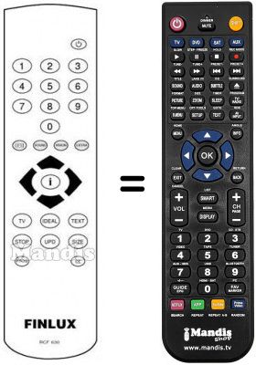 Replacement remote control RCF630