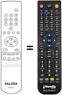 Replacement remote control RCN621