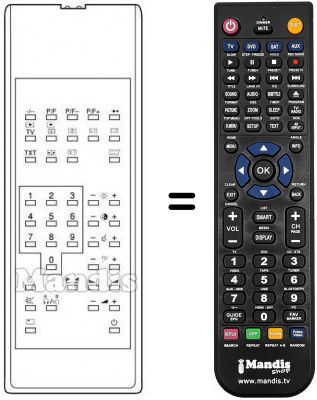 Replacement remote control RC-OSD Replacement remote control RC-OSD
