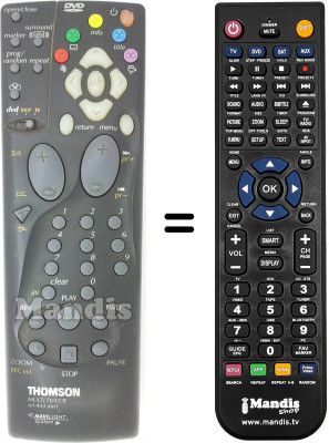 Replacement remote control RCT443MN1 Replacement remote control RCT443MN1