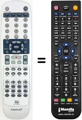 Replacement remote control Amstrad DR332