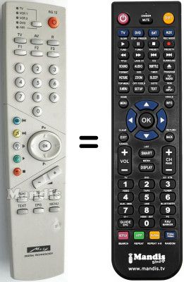 Replacement remote control Metz SPECTRAL 55TG68