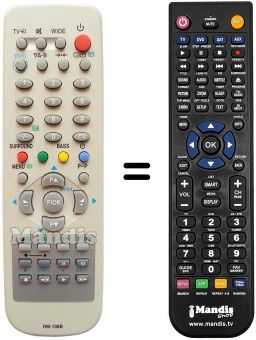 Replacement remote control HUAYU RM-108B