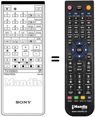 Replacement remote control RM662