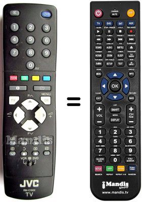 Replacement remote control JVC RM-C1502B-2C