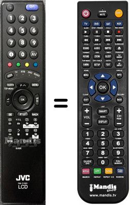 Replacement remote control JVC LT-42DR9BJ