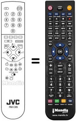 Replacement remote control JVC RM-C85