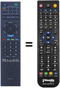 Replacement remote control HUAYU RM-D959