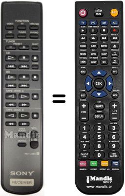 Replacement remote control Sony STRDE205