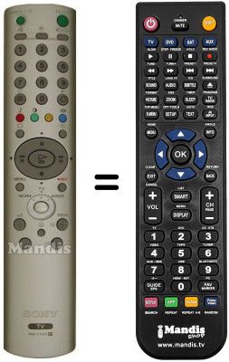 Replacement remote control Sony KLV-17HR2 Replacement remote control Sony KLV-17HR2