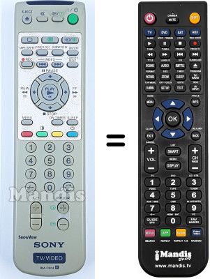 Replacement remote control Sony KV-21FV1E Replacement remote control Sony KV-21FV1E