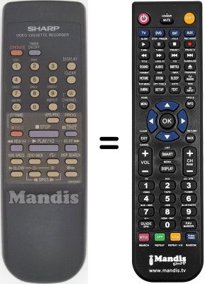 Replacement remote control RRMCG0009AJ