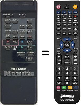 Replacement remote control RRMCG0412UM