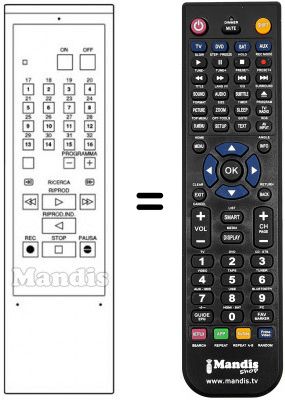 Replacement remote control REMCON472 Replacement remote control REMCON472