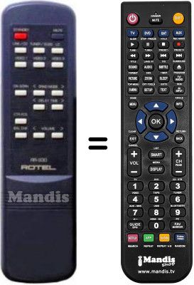 Replacement remote control ROTEL RR-930